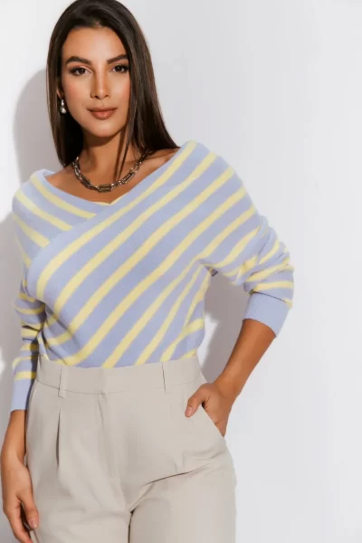 Sweater Lila de Rayas