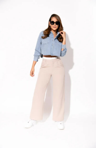 Pantalón Beige doble pretina